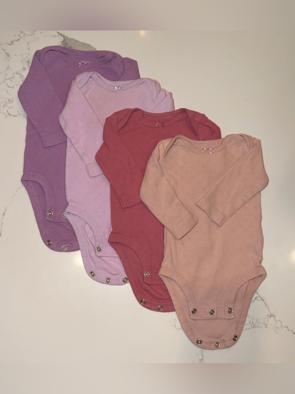 Carter’s 3 Month Long Sleeve Onesies (4)